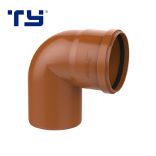 UPVC Rubber Joint Plastic Fitting Drainage DIN Standard Expanding Socket Elbow